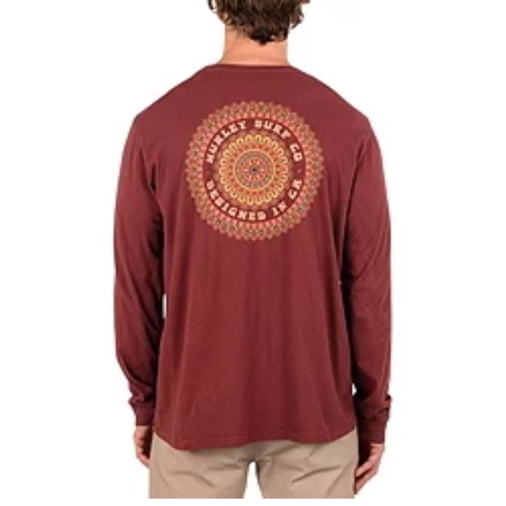Hurley Everyday Naturals Long Sleeve Graphic T-Shirt NWT Large